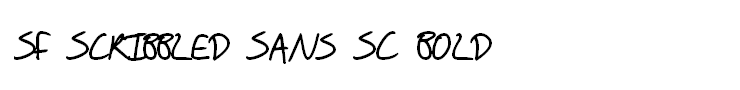SF Scribbled Sans SC Bold