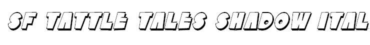 SF Tattle Tales Shadow Italic