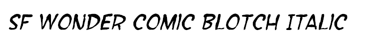SF Wonder Comic Blotch Italic