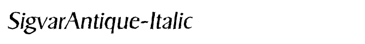 SigvarAntique-Italic
