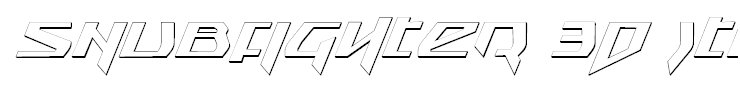 Snubfighter 3D Italic