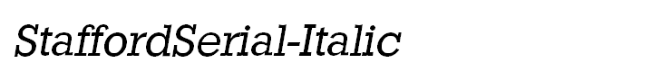 StaffordSerial-Italic
