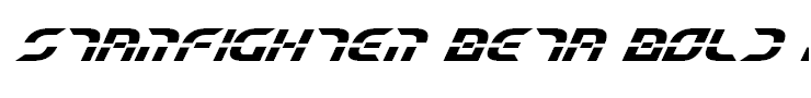 Starfighter Beta Bold Italic