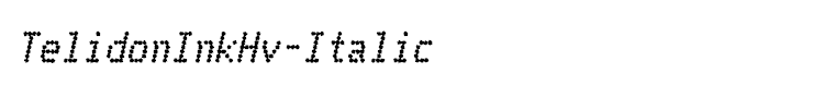 TelidonInkHv-Italic