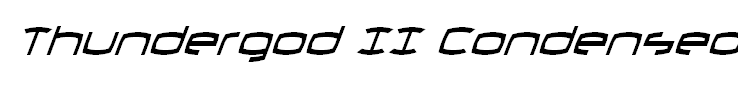 Thundergod II Condensed Italic