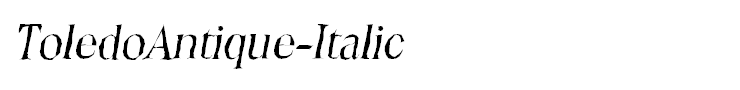 ToledoAntique-Italic