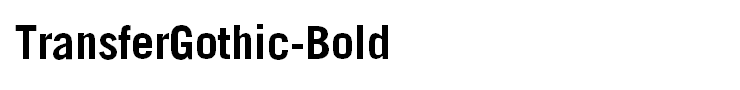 TransferGothic-Bold