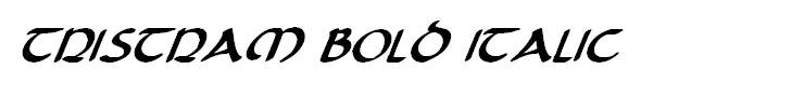 Tristram Bold Italic