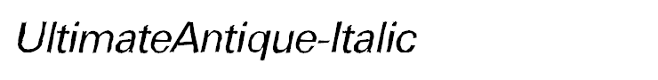 UltimateAntique-Italic