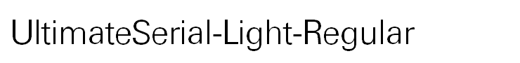 UltimateSerial-Light-Regular