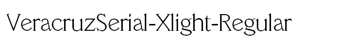 VeracruzSerial-Xlight-Regular