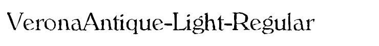 VeronaAntique-Light-Regular
