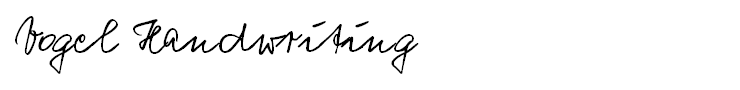 Vogel Handwriting