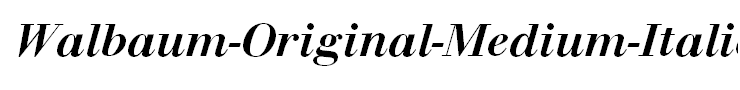 Walbaum-Original-Medium-Italic