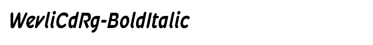 WevliCdRg-BoldItalic
