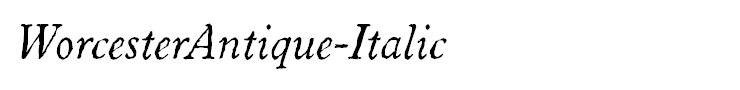 WorcesterAntique-Italic