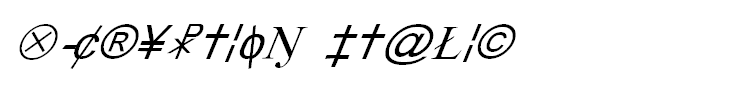 X-Cryption Italic