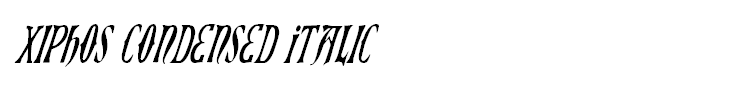 Xiphos Condensed Italic