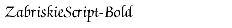 ZabriskieScript-Bold