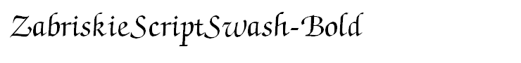 ZabriskieScriptSwash-Bold