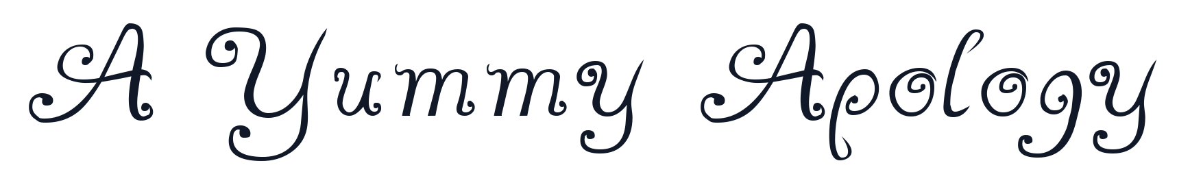 A Yummy Apology font preview