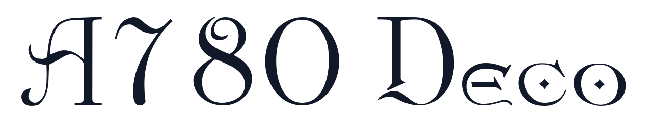 A780 Deco font preview