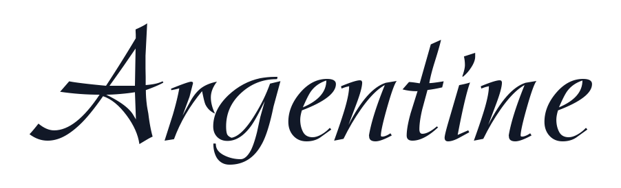 Argentine font preview