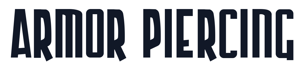 Armor Piercing font preview