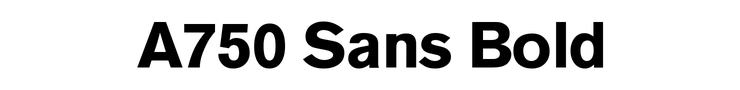 A750 Sans Bold