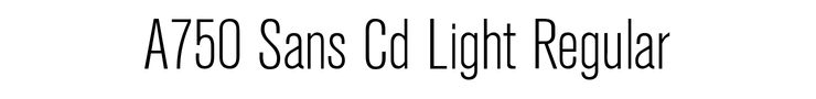 A750 Sans Cd Light Regular