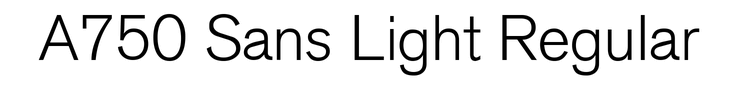 A750 Sans Light Regular