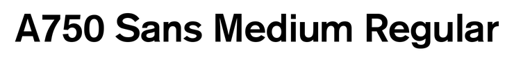 A750 Sans Medium Regular