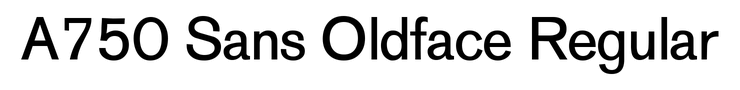 A750 Sans Oldface Regular