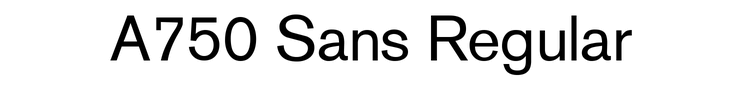 A750 Sans Regular preview