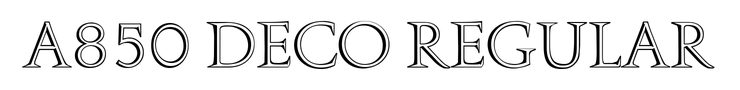 A850 Deco Regular