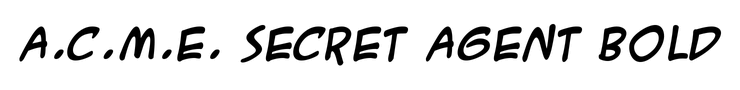 A.C.M.E. Secret Agent Bold