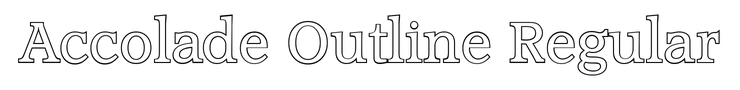 Accolade Outline Regular