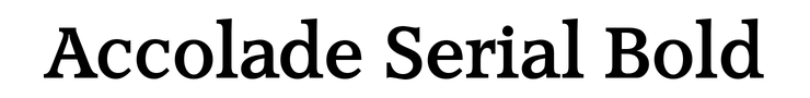 Accolade Serial Bold