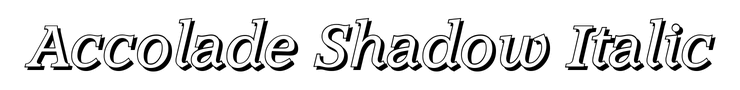 Accolade Shadow Italic