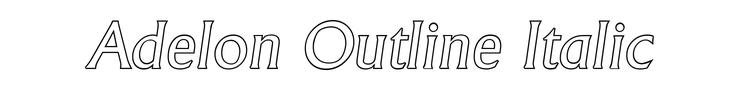 Adelon Outline Italic