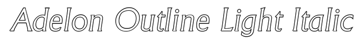 Adelon Outline Light Italic
