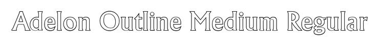 Adelon Outline Medium Regular