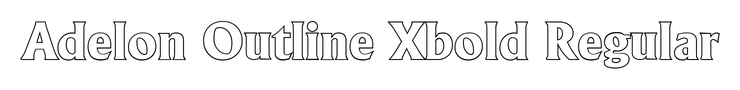 Adelon Outline Xbold Regular