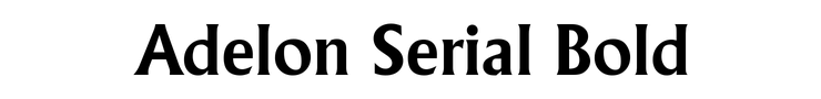 Adelon Serial Bold