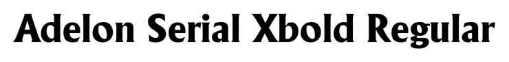 Adelon Serial Xbold Regular