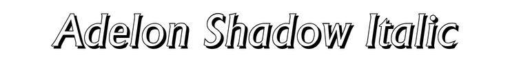 Adelon Shadow Italic