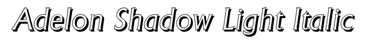Adelon Shadow Light Italic