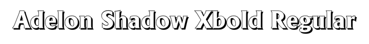 Adelon Shadow Xbold Regular