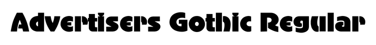 Advertisers Gothic Regular