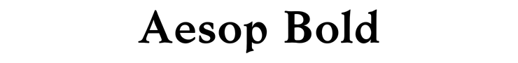Aesop Bold